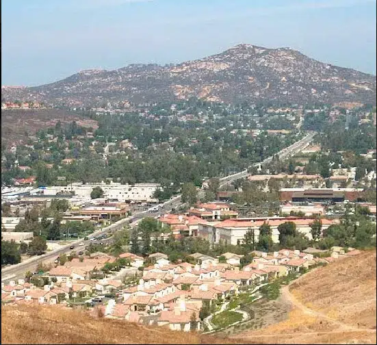 Scene in Poway, San Diego County